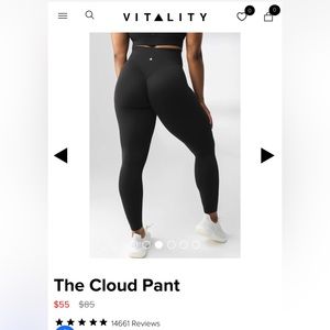 Vitality (previously Balance Athletica) Pink Cloud Pant Leggings